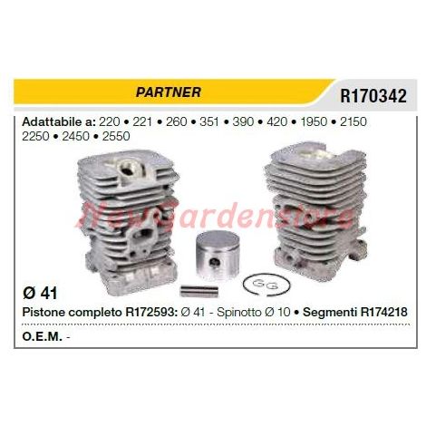 Cilindro pistone segmenti PARTNER motosega 220 221 260 R170342