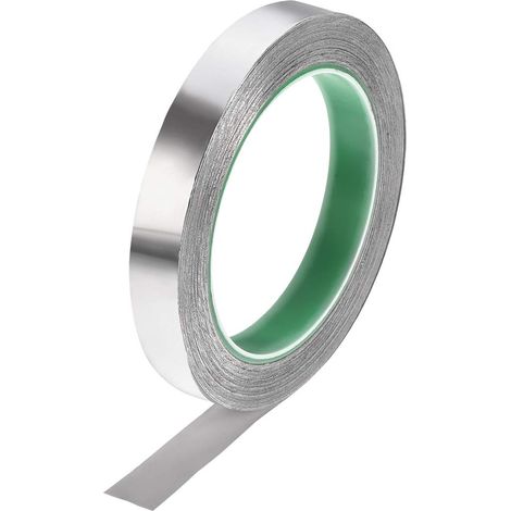 Aluminium Feuille Ruban Température Ruban 15mm pour HVAC Étanchéité Réparation Chaud et Froid Air Conduits Adhésif Ruban 20m/65 Pieds (1/4)