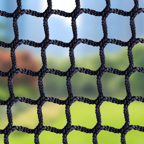Rete di sicurezza per bambini, animali domestici, scale, balconi, ringhiere, rete di sicurezza per parchi giochi, rete sportiva, rete da baseball, nera, 2 m x 3 m (1/5)
