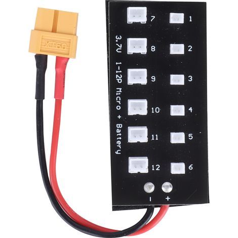 JST-PH2.0 1S 3,7V 7,4V LiPo Parallel-Ladeplatine für Blade-, MCP-, UMX- und Carbon CuB-Modelle (1/5)