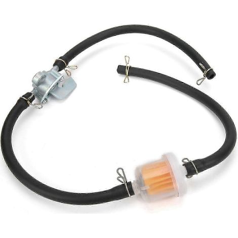 Tuyau de filtre à carburant en ligne de 6 mm avec robinet d'arrêt universel pour quads et motos tout-terrain wudi2332 (1/4)