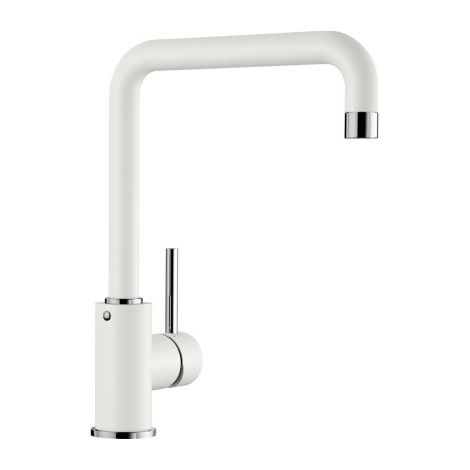 Blanco – Mitigeur de cuisine blanc avec bec pivotant 360° – Finition Silgranit Look – Débit 15 L/mn – Cartouche céramique – 523107 (1/5)