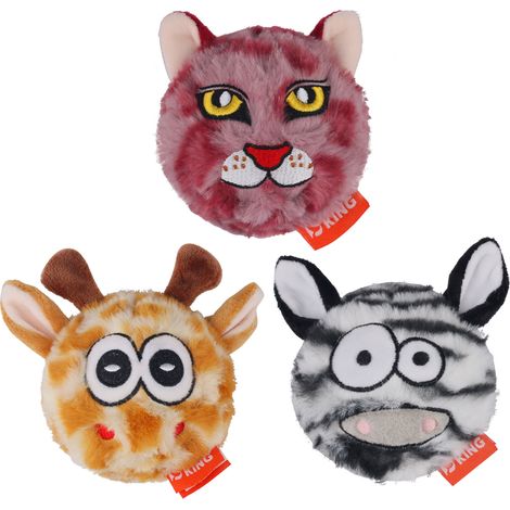 Ensemble de 3 jouets pour animaux : une peluche qui émet des sons et aboie, deux (1/5)