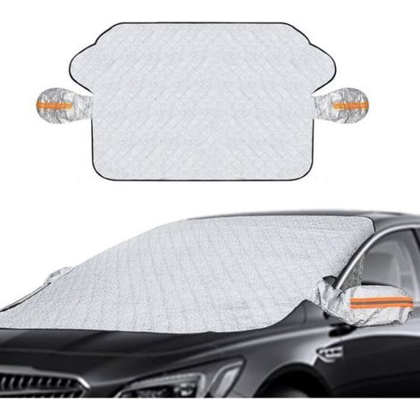 Couverture Pare-Brise Voiture, Pare-Soleil de Voiture, Magnétique Bâche Pare Brise Universelle, 145 x 113cm