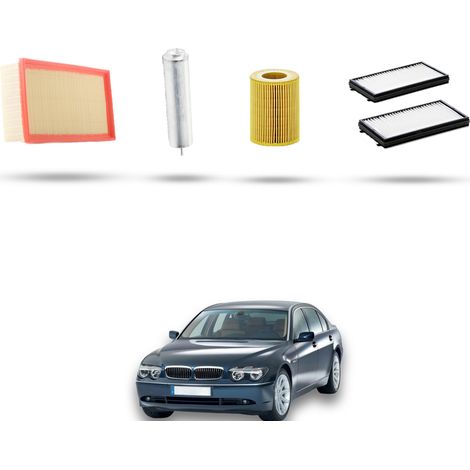 Kit tagliando 4 filtri compatibile con Bmw serie 7 (E65,E66) 740d 190kw dal 2002 (1/5)