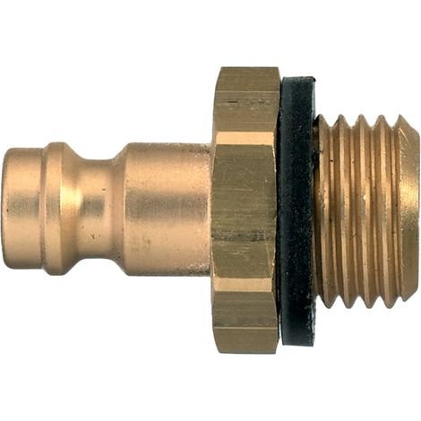 Raccord rapide pneumatique Legris, Filetage Mâle vers Mâle G 1/8 Mâle 1/8pouces Européen, Profil rectus en Laiton ( Prix pour 1 )