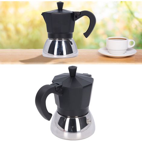 Cafetière italienne classique à piston, avec couvercle en aluminium et fond en acier, modèle n° 4, 200 ml. (1/5)