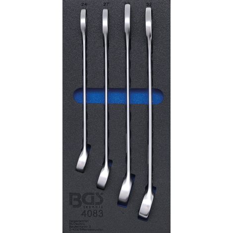 BGS  Carro  de  taller  incrustación  1/3:  Juego  de  llaves  combinadas  SW  24  -  32  mm,  4  piezas  -  4083 (1/2)