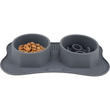 Gamelle multifonctionnelle pour animaux, tapis pour gamelle de chat et de chien, assiette pour aliments à lécher, set de table, tapis à lécher, petit format (1/5)
