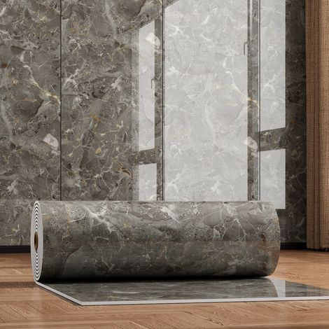 Vinilo autoadhesivo efecto mármol para pared, papel pintado decorativo impermeable para cocinas, baños, etc. 60 cm x 3 m (1 rollo) (1/5)
