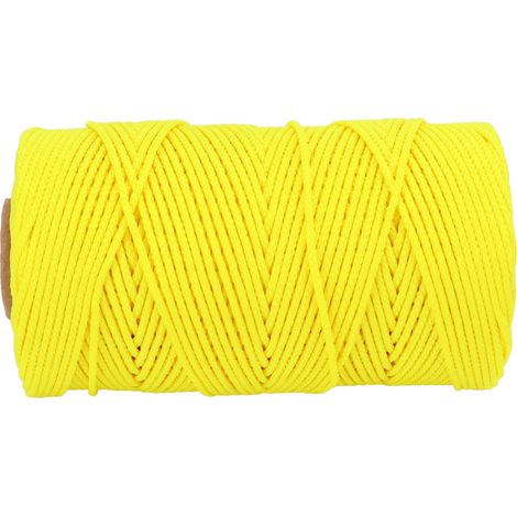Bobine de plongée robuste, fil de remplacement fluorescent jaune 83m, pour spool sous-marin résistant à l'usure (1/5)