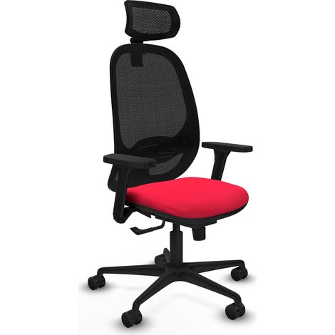 Chaise de bureau piqueras y crespo Cilanco noir support lombaire (1/2)