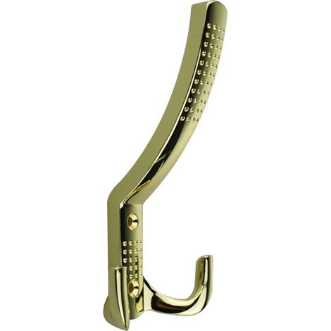 Wandhaken Kleiderhaken Ausführung Gold Optik Huthaken Mantelhaken aus Metall (1/2)