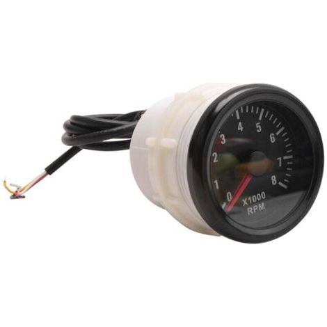 Tachymètre Électrique 52 Mm 8000 Tr Min RPM Moteur Essence 3 4 5 6 8 Cylindres Voiture Bateau (1/4)
