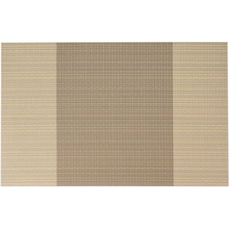 sets de table Sets de Table Sets de Table antidérapant lavable en PVC 30 x 45 cm, résiste à la chaleur rigide antitaches Lot de 6(Beige) (1/3)
