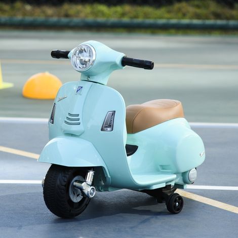 Trottinette enfant VESPA, moto enfant, 1,5-3 ans, métal, bleu-vert (1/5)