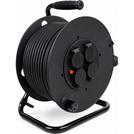 Enrouleur de Câble 16A Cuivre Mobile 30 m 3x1,5 mm² (1/5)