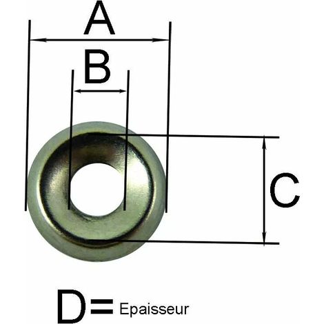 CUVETTE VIS L.NICK Nø6 VIS 5,0 16,0X7,0X12,0X3,0
