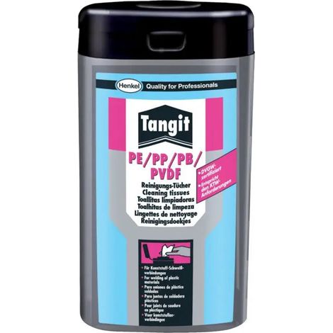 [NEUWERTIG] B-Ware Tangit Reinigungstücher Tücher Pe Pp Pb Pvdf Schweißen 8 Dosen X 100 Stück