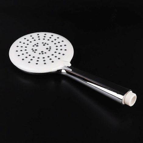 Pommeau de douche de luxe en acier inoxydable, pulvérisateur de douche pour salle de bain, pommeau de douche blanc (1/4)