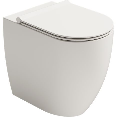 Vaso form filo parete - cm 54x35xh42 - sedile escluso