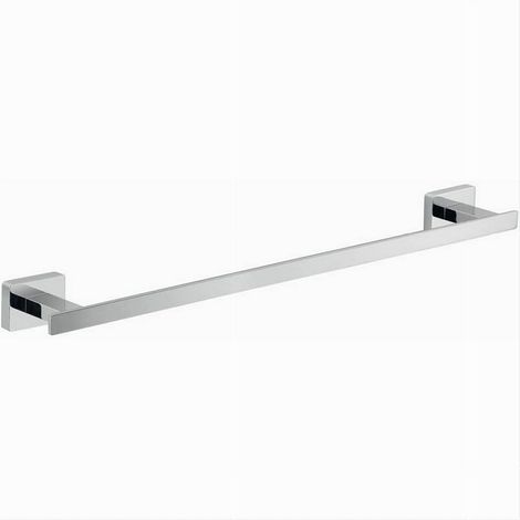 Cleafe - Porta Asciugamano Acciaio Moderno Fissaggio Parete Arredo Bagno Cubo 60 Cm 87212 - (1/4)