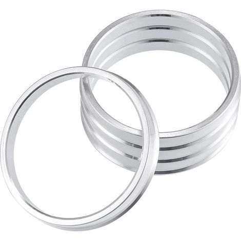 Lot de 4 anneaux centraux en aluminium 74,1mm vers 66,6mm - Réducteurs de moyeu précis pour éliminer vibrations - Universel avant arrière (1/5)