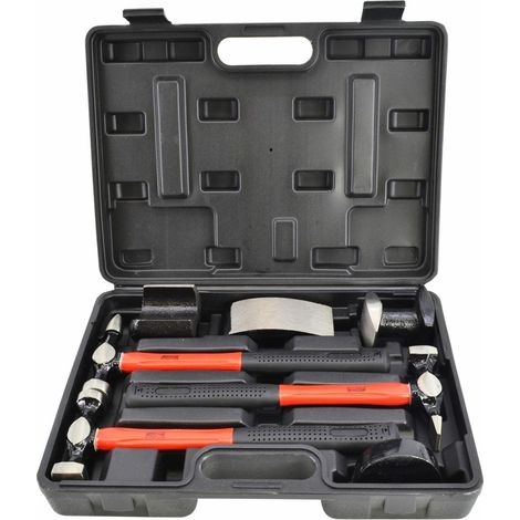 AWTOOLS ZESTAW MŁOTKÓW BLACHARSKICH 7el. / WALIZKA BLACK LINE