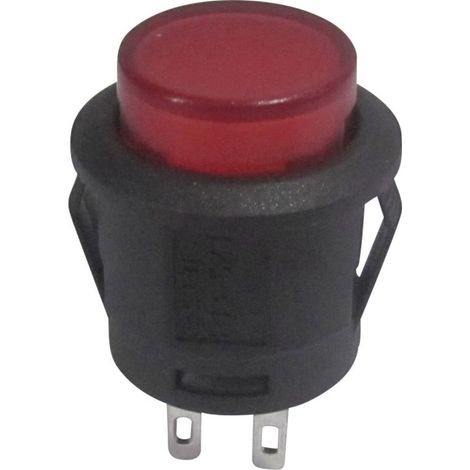 TRU COMPONENTS 1587753 TC-R13-523AL-05RT Drucktaster 250 V/AC 1.5 A 1 x Aus/(Ein) tastend Rot   1 St