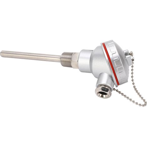 Sonde de température PT100 10x100mm filetage PT1/2 filetage 3W tête de raccordement thermocouple (1/5)
