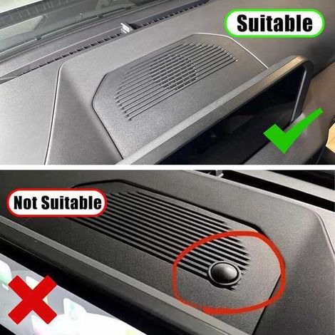 Stainless steel dashboard speaker grille for 24+ Toyota Prado and Land Cruiser (1/4)