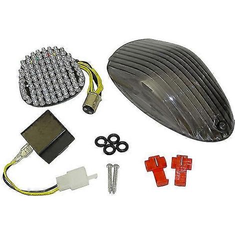 Luces traseras, luces de freno e intermitentes LED integrados, aptos para Kawasaki Vulcan 1500, 1600, VN1500, VN1600, Mean Streak 2002-2008. (1/5)