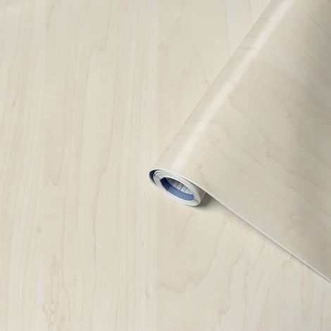Venilia Pellicola adesiva Perfect Fix, Effetto Legno Acero, 45cm x 2m, Spessore 150μ, Pellicola autoadesiva per mobili o cucina, carta da parati, PVC senza ftalati, Prodotto in UE