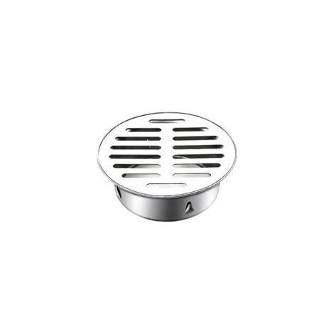 Siphon de sol rond en acier inoxydable 110mm – Anti-blocage pour balcons et toits – Drainage efficace et facile à nettoyer (1/5)