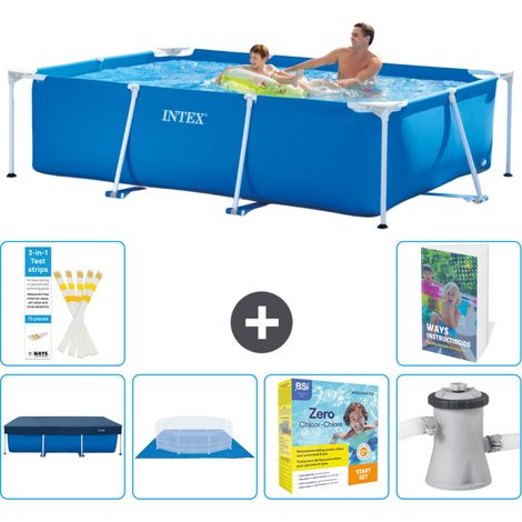 Rechteckiger Frame Pool - 260x160x65 cm - 7-teilig S24