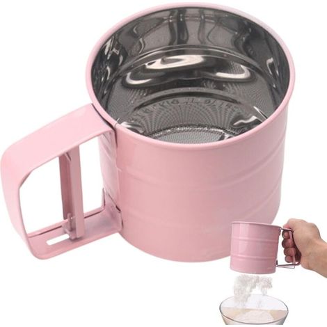 Tamis facile à utiliser, idéal pour les pâtisseries, tamisage fin des poudres, tamis multifonction, design élégant en acier (1/5)
