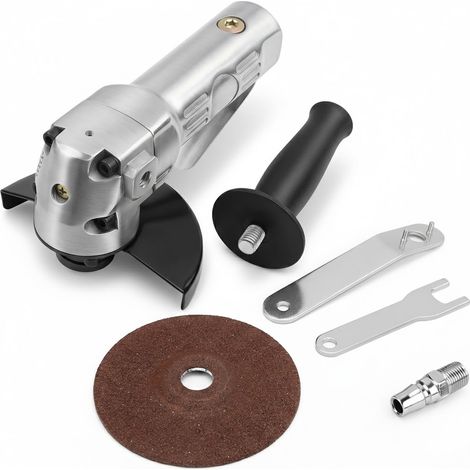 Adatto per smerigliatrici angolari pneumatiche, levigatrici a disco e lucidatrici pneumatiche da 100 mm (4 pollici), 11.000 giri/min, filettatura da 6,35 mm (1/4 di pollice).