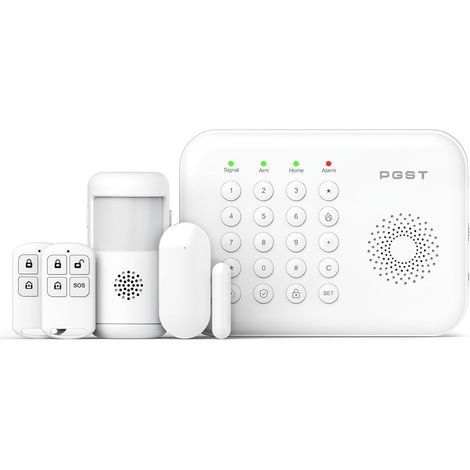 Alarme Maison sans Fil Système Alarme Maison Connectée 4G/WiFi GSM Détecteur Infrarouge Kit Alarme (1/5)