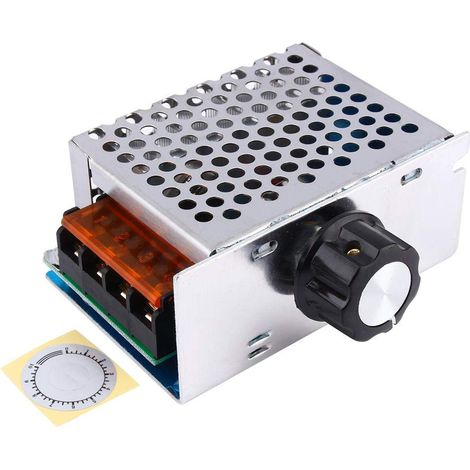 Régulateur de tension électronique, Haute puissance 4000W 220V AC SCR Contrôleur de vitesse du moteur du régulateur de tension Contrôleur de vitesse réglable électrique (1/5)