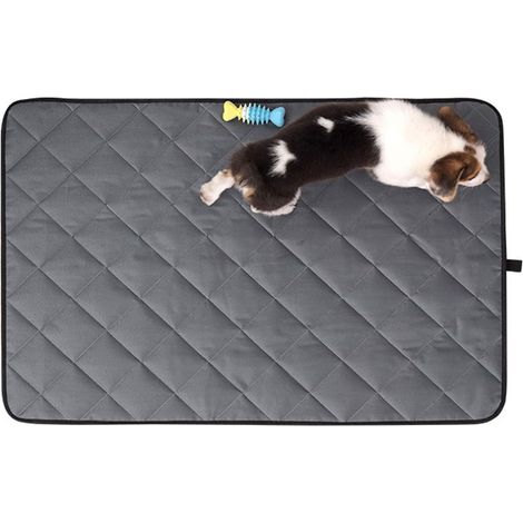 Tappetino rinfrescante per cani in tessuto Oxford, coperta rinfrescante per cani e gatti, cuccia per animali domestici, estate, 50 x 75 cm, grigio (1/4)