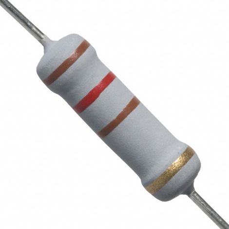 Resistenza Ossido di metallo 120r 2w 5% Misure 4,2x11mm 120r2w