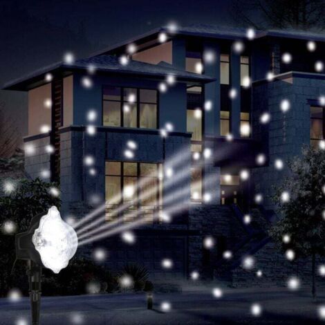 3 LED snowfall effect light projector with, XU, cold white exterior timer - Feeric lights & christmas - (1/4)