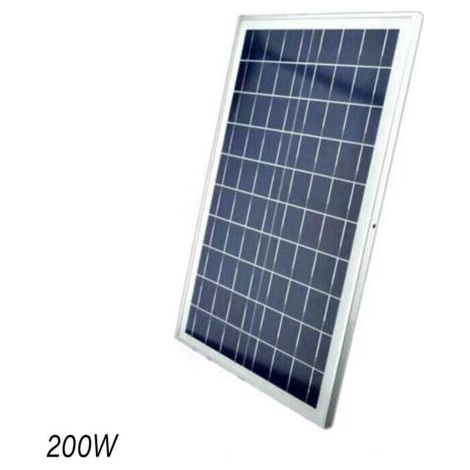 PANNEAU SOLAIRE PHOTOVOLTAÏQUE DE REMPLACEMENT CELLULES AU SILICIUM 200 W POUR PHARE 8200L (1/2)