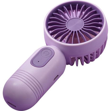 Ventilateur Portatif - USB Rechargeable - 3 Vitesses - Oscillant - Silencieux - Pour Chambre Bureau Dormitoire - 1 Pièce