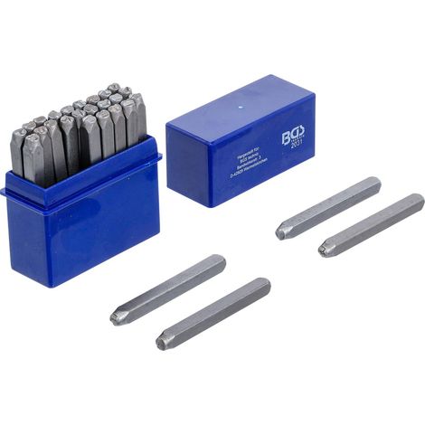 Set 27 Punzoni alfabeto per marcatura BGS - lettere 4 mm