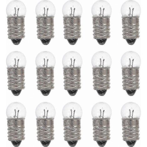 Lot de 50 mini-ampoules pour projets électriques, 1,5 V, ampoules de rechange pour lampes de poche, matériel d'expérimentation (1/5)