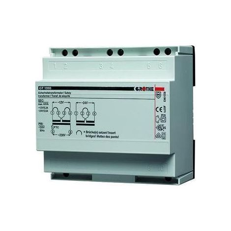 Grothe GT 1990 Sicherheitstrafo, 25VA, 230V, ENEC-zertifiziert, 14160 (1/5)