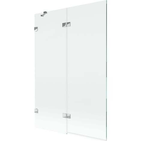 Paroi de baignoire à 2 volets, côté gauche 120 x 150 cm, transparent, chrome - 897-120-100-01-00-L (1/5)