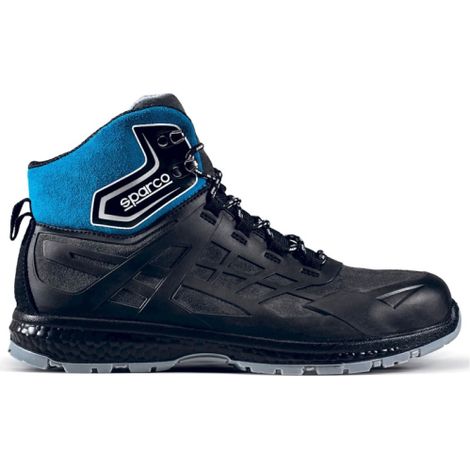 Sparco scarpe antinfortunistiche Arctic calzatura di sicurezza nero/azzurro Tg.37 S3 WR SRC per ambienti con elevata presenza di acqua idrorepellente con puntale Nero + Azzurro 37