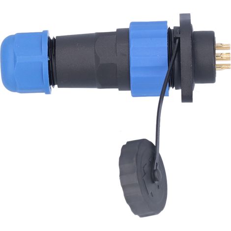 Connecteur d'alimentation aéronautique étanche IP68 à bride, adaptateur industriel AC380V SP206 broches (380V 10A) (1/5)